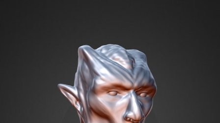 Alien Head_Mudbox first try 3D Model