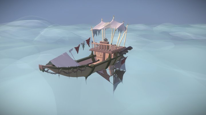 DP4_DZ6_1_Detail_Sampan 3D Model