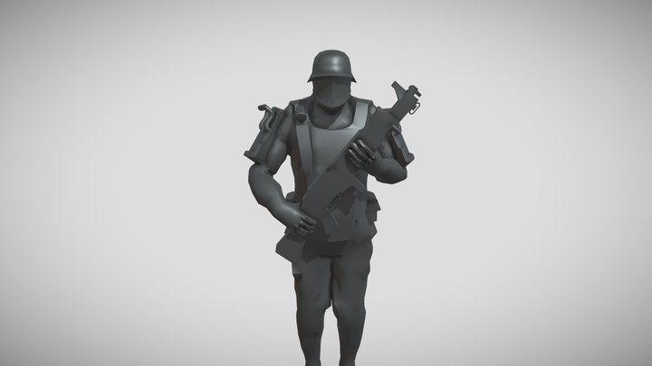 ⭐ Parade Soldier (STL) - Wolf. New Colossus