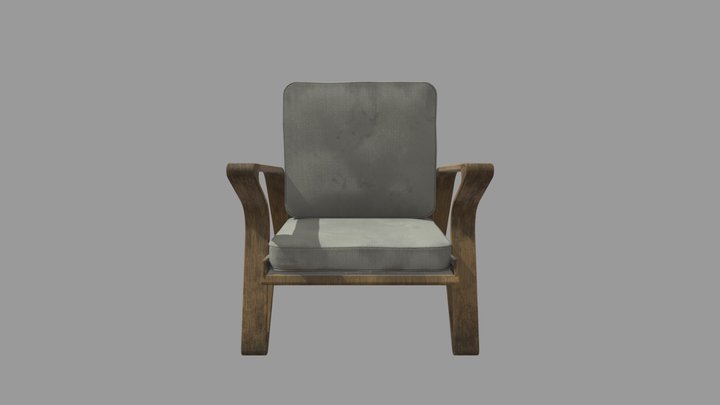 Coene Freres Armchair (Weathered) 3D Model