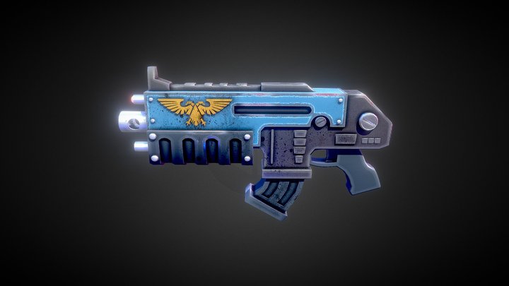 Warhammer 40.000: Bolter (Fixed) 3D Model