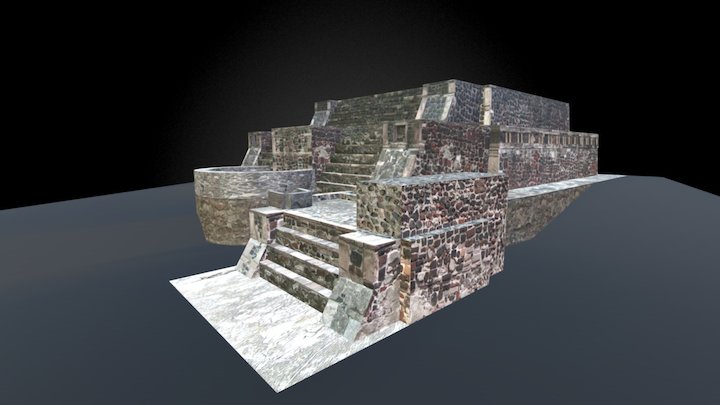 Templo Calendarico de Tlatelolco, México 3D Model