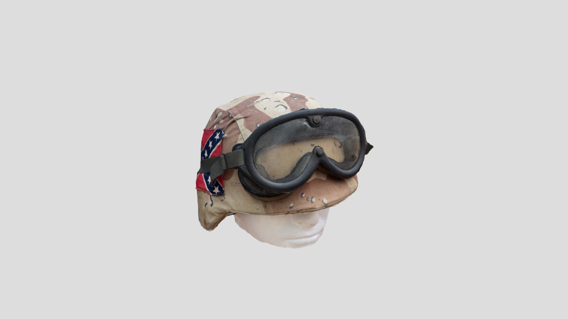 Desert Storm PASGT Helmet Test Scan Download Free 3D model by
