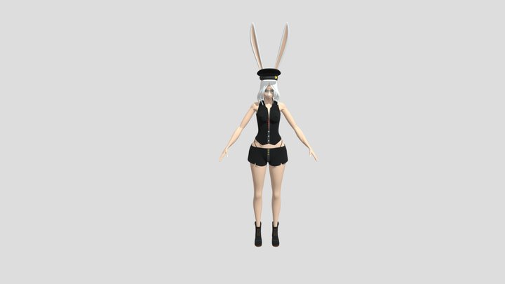 DLS - Chi In Uniform (hotpants Ver) 3D Model