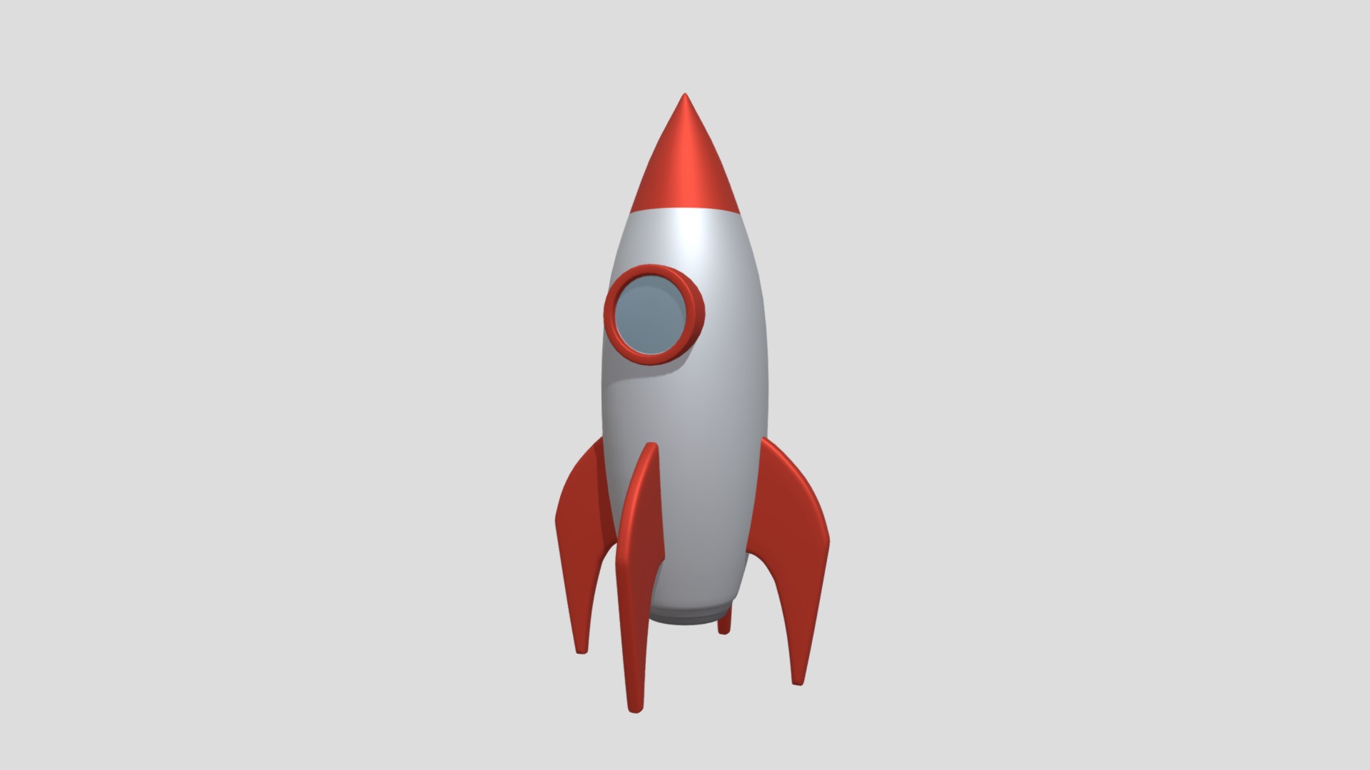 3D model Rocket - This is a 3D model of the Rocket. The 3D model is about logo.