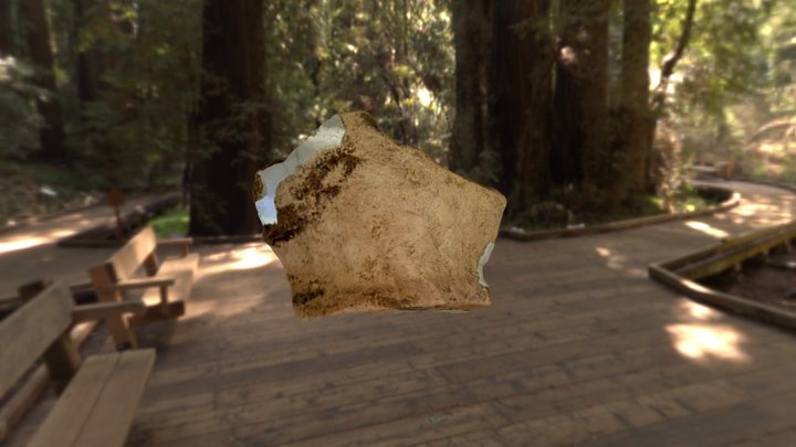 Faience Cup Fragment 3D Model