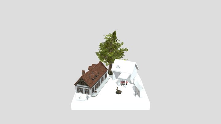 Grandma's House - WIP Diorama 3D Model