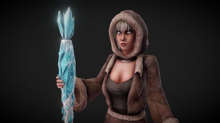 Frost Sorceress - Shardhunters 3D Model