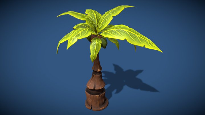 Stylized Palm 3D Model