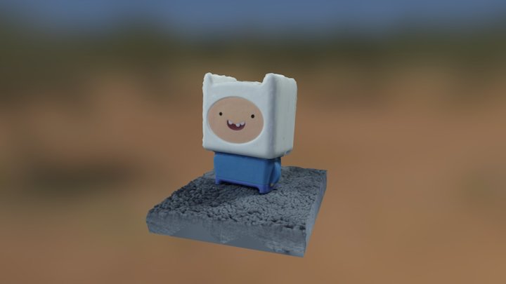 Finn Adventure Time toy 3D Model