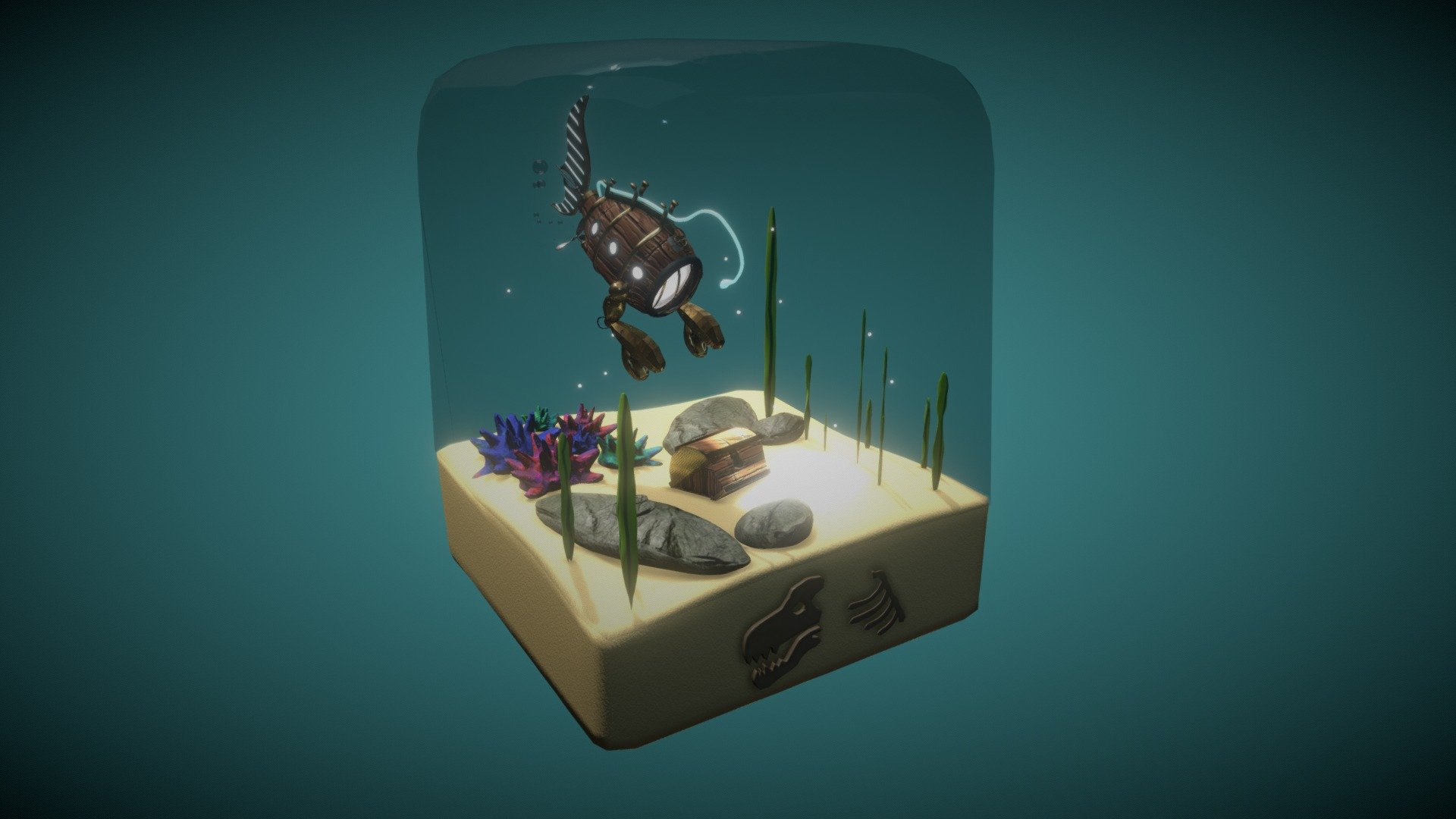 Stylized Submarine Diorama - 3D model by RipleyintheDarkRoom (@sd ...