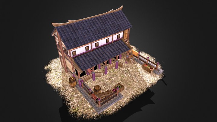Han Dynasty Stable 3D Model