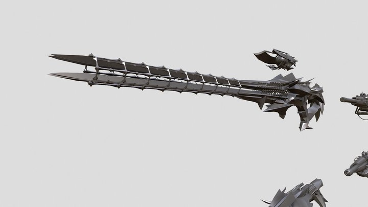 Силуэты Домашка Местников 3D Model