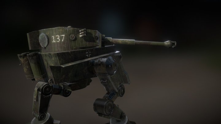 Panzer VI Mech 3D Model