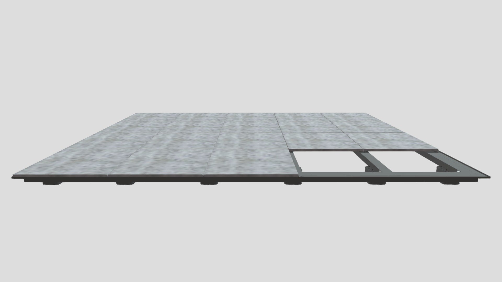 Structural Tiles On Proframe - No Bearers - 3D model by Proframe_NZ ...