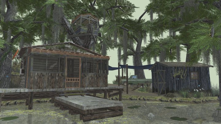 DAE Diorama - Forest loner 3D Model
