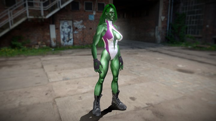 She Hulk 3D Model
