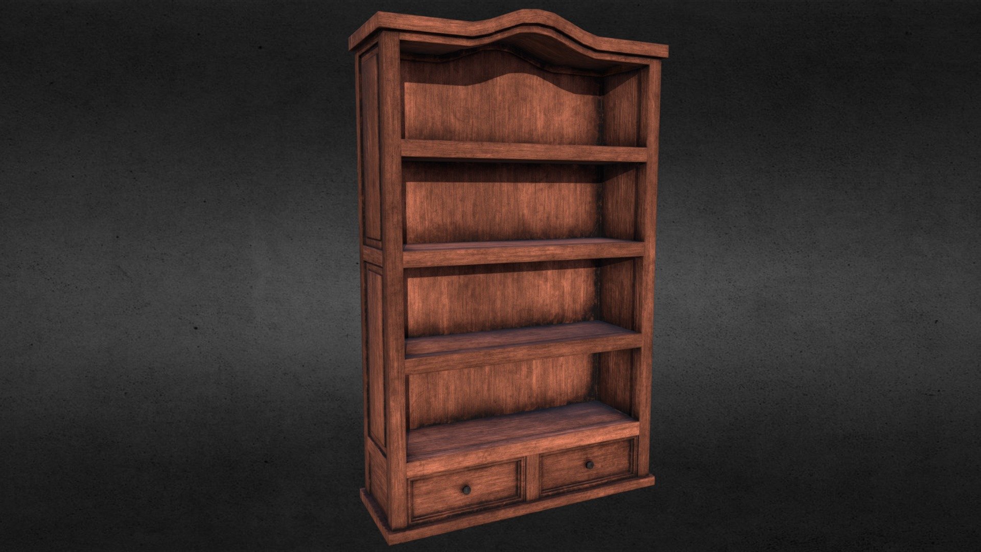 Bookshelf - Download Free 3d Model By Fenes.octavian.romulus (@fenes 