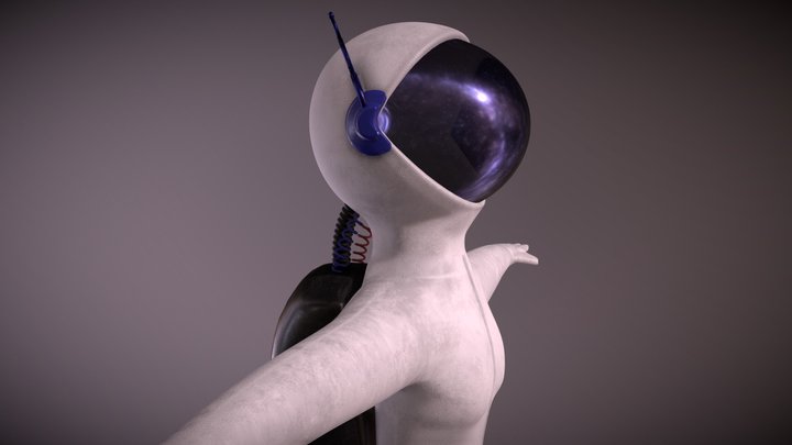 Astro Character 3D Model