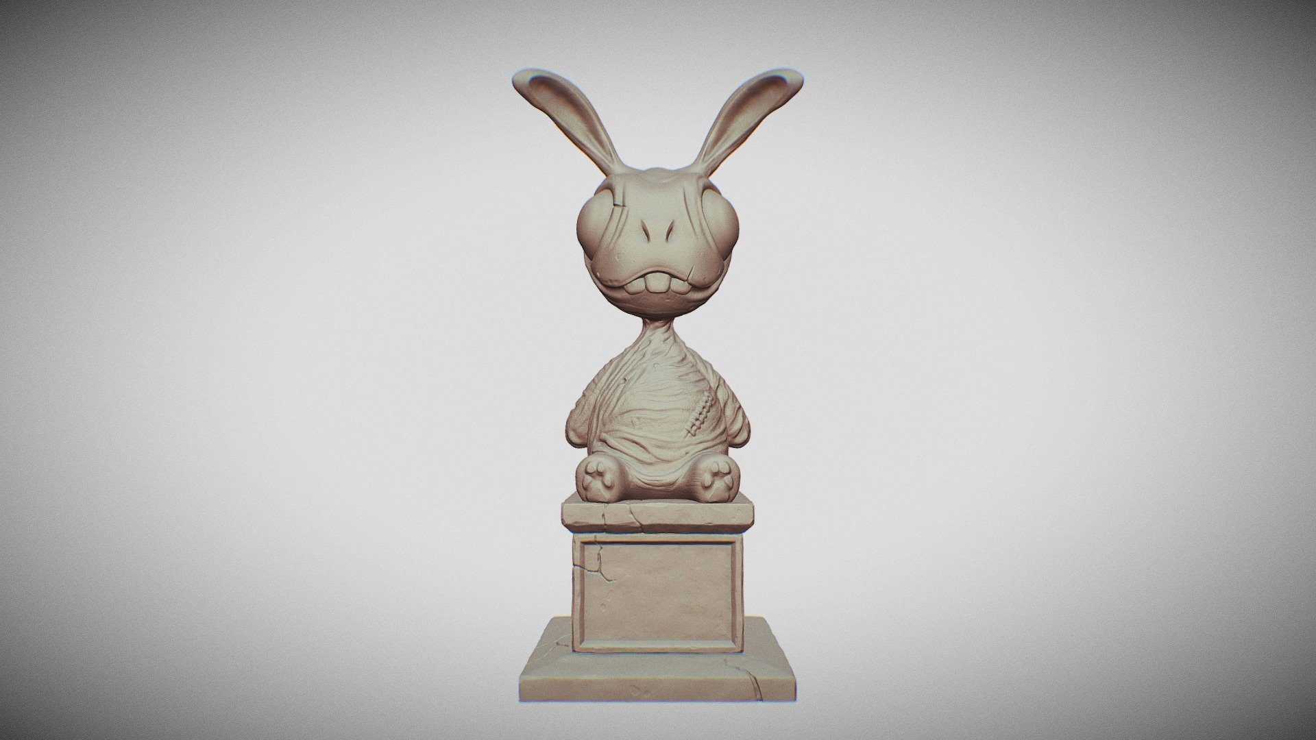 Creepy Bunny for 3D Print - Buy Royalty Free 3D model by reboot666 ...