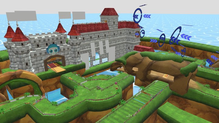 bomb it kart racer track 1 – Modelo 3D gratuito STL