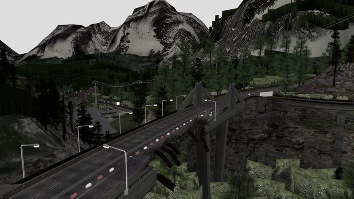 burnout revenge white mountain 3D Model