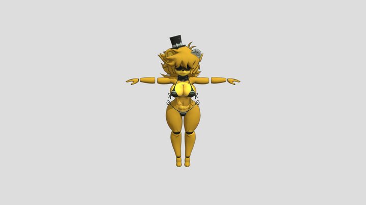 Goldie (Swimsuit) - FNAF // CryptiaCurves 3D Model