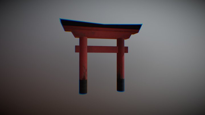 Japanese Tori 3D Model