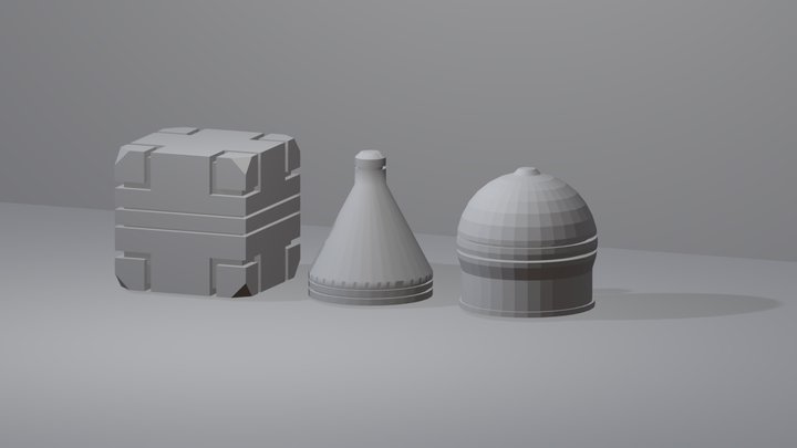 CGCookie Lesson 1 Exercise 3D Model