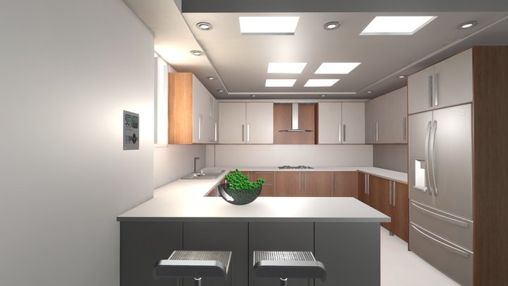 Kitchen Interior  3D Model