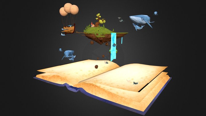 The magic book 3D Model