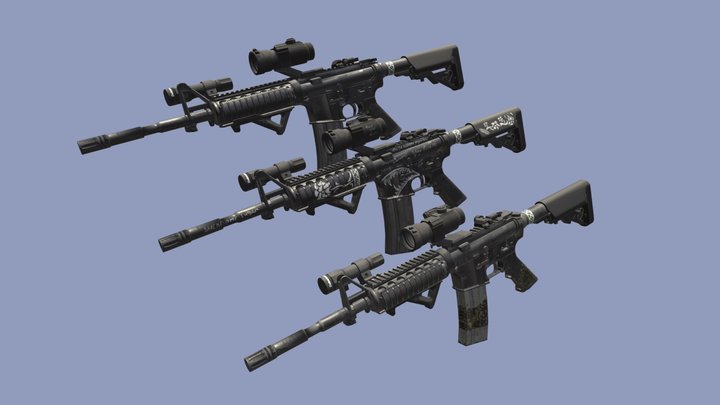 M4 Carbine 3D Model