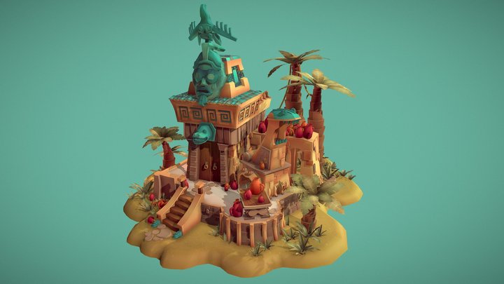DAE Islands: Mayan Pottery 3D Model