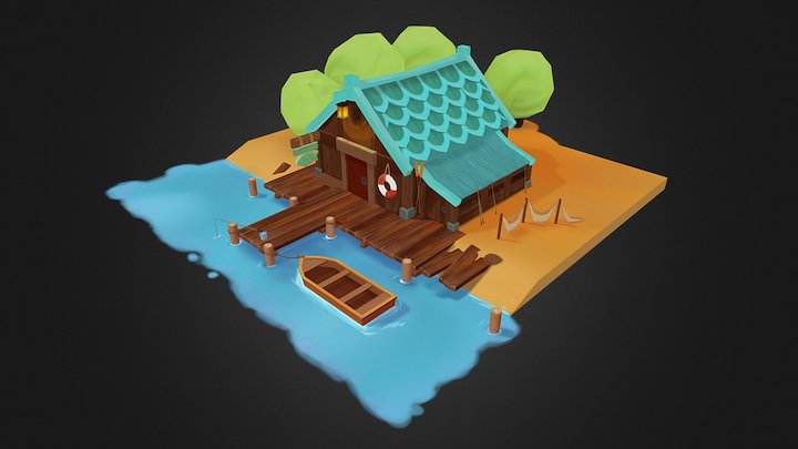 Boathouse 3D Model