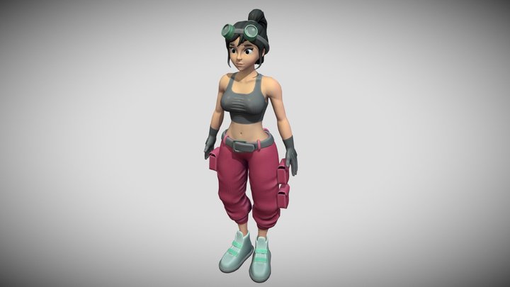 Olivia - Character Textured 3D Model