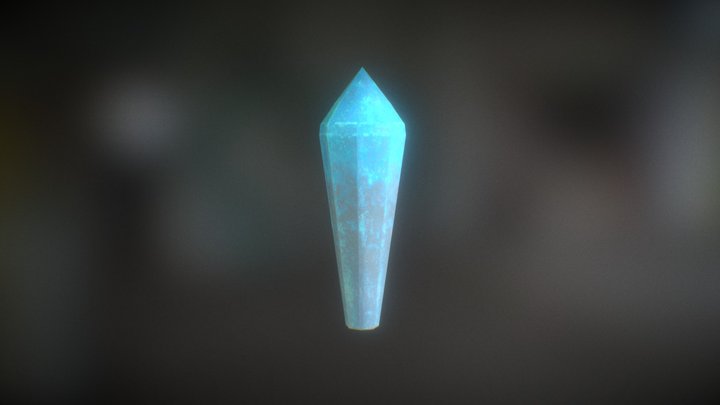 Low Poly Crystal 3D Model