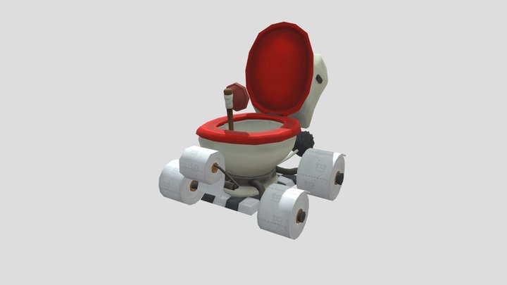 Toilet Car 3D Model