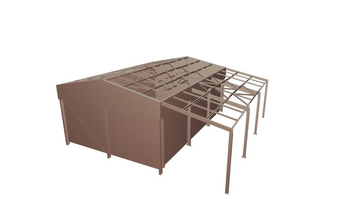 02842 Холодильник / Cold storage 3D Model