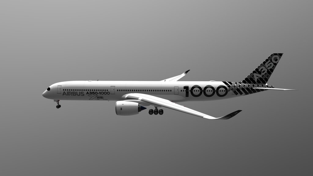 A350 with animation
