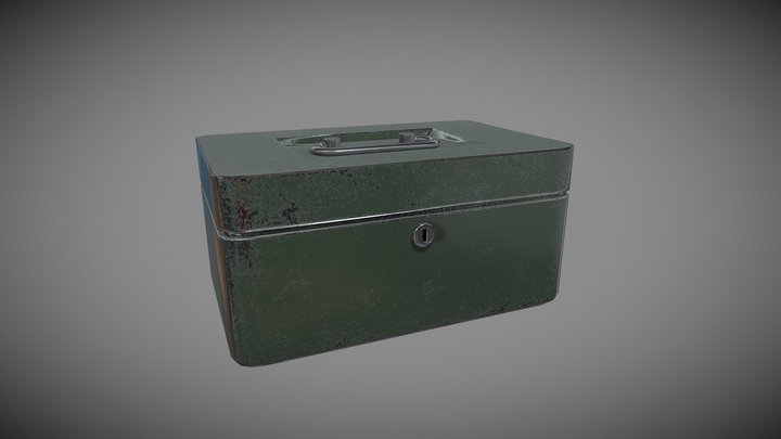 Metal box - Money piggy bank 3D Model