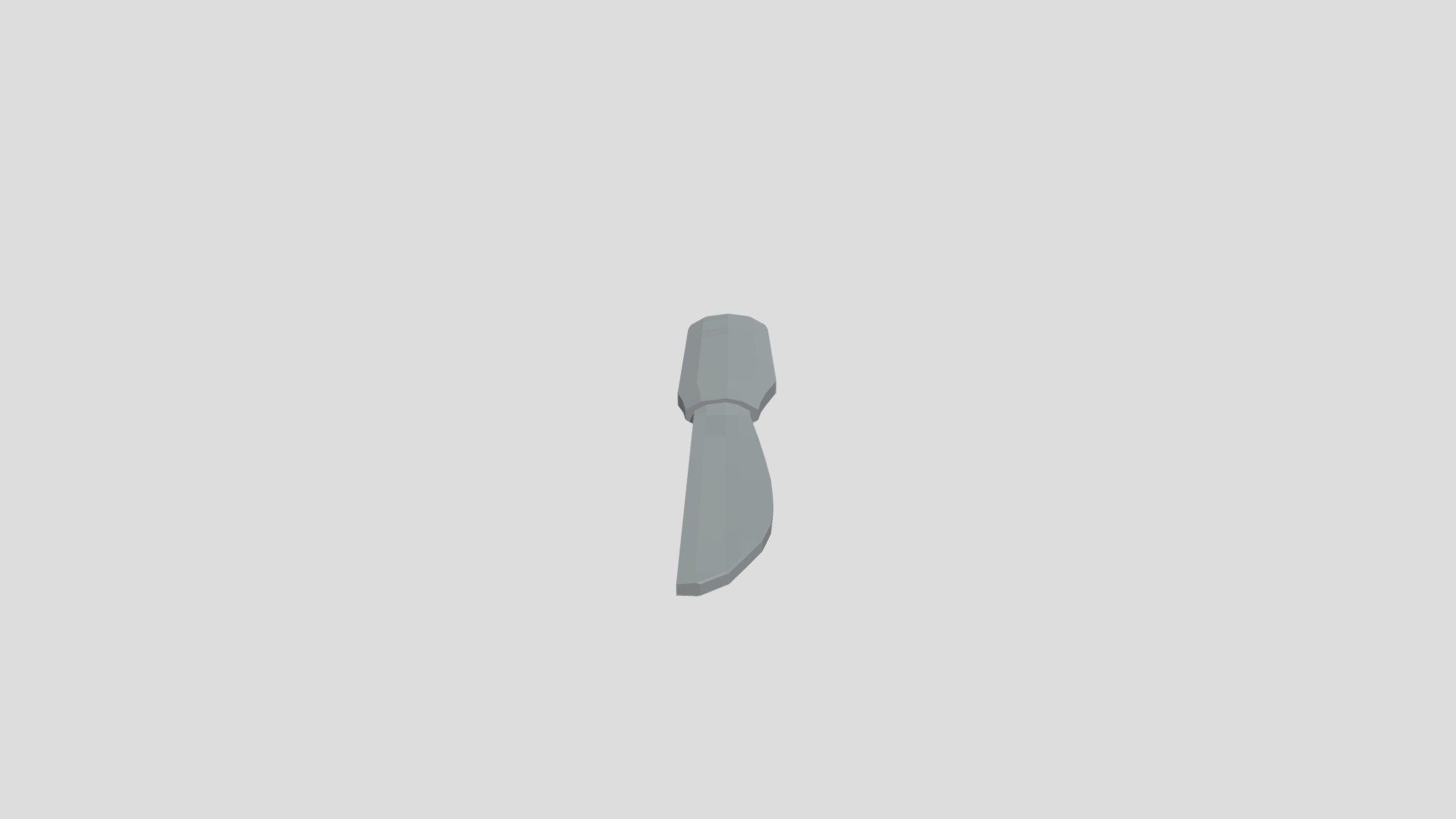 Knife Low Poly