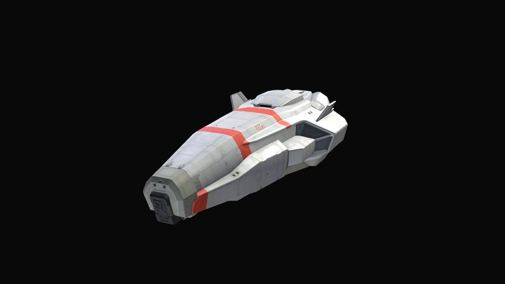 Patrol vessel Small - Landing type "Ayakaze" 3D Model