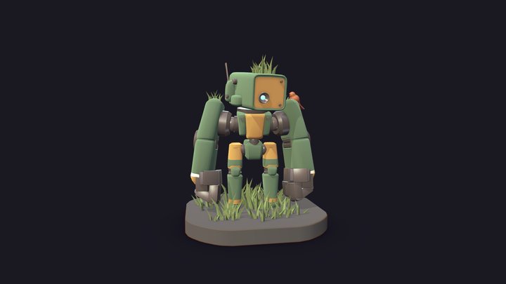 GreenRobot 3D Model
