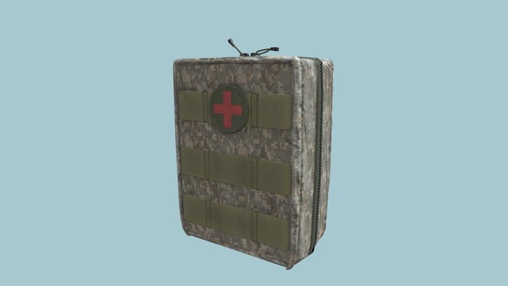 Military First Aid Kit 3D Model