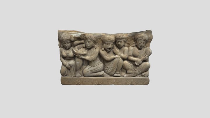 Ancient Stone Relief 3D Model