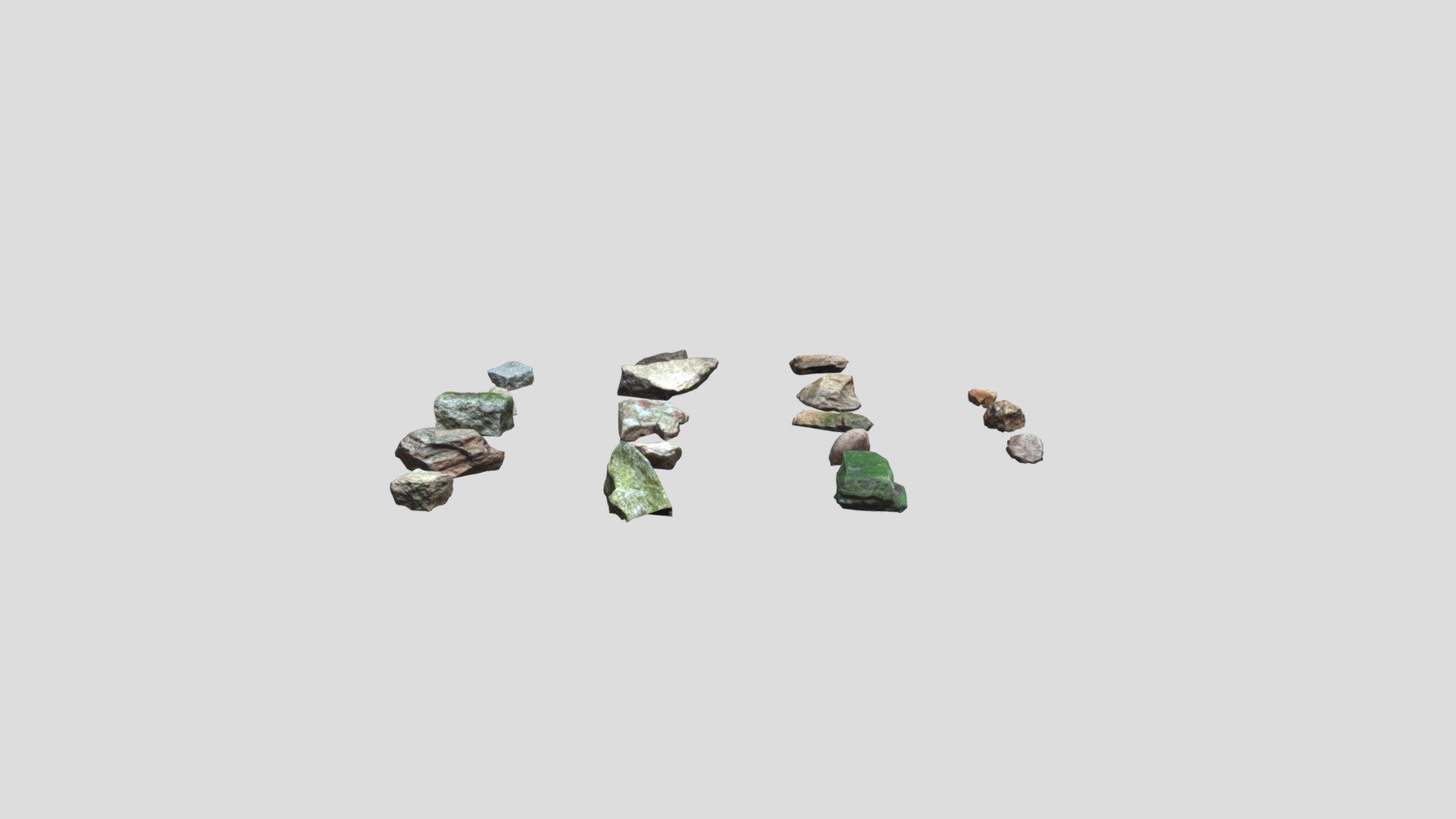 Rocks Pack Photoscanned Low Poly - Buy Royalty Free 3D model by ...