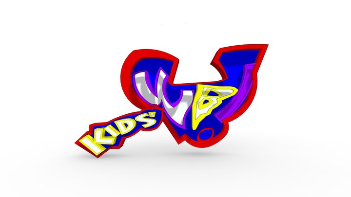Kids' WB Logo (Crushed) 3D Model