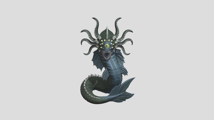 Abyssal Leviathan STL | Eldritch Deep-Sea… – Modello 3D gratuito STL