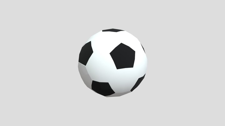 Lowpoly football ball