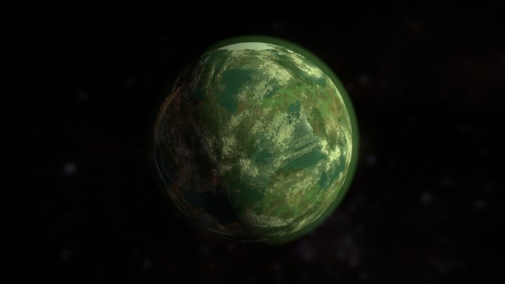 Green Planet 3D Model